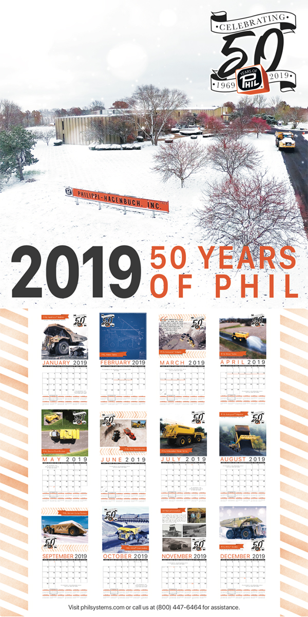2019 PHIL Calendar